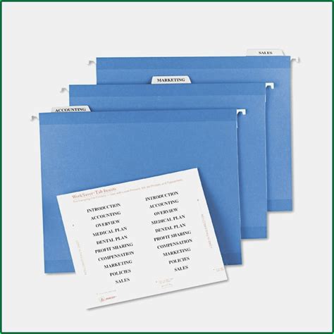 Pendaflex Hanging File Folder Tabs Template - Template 1 : Resume Examples #yKVBnNxVMB