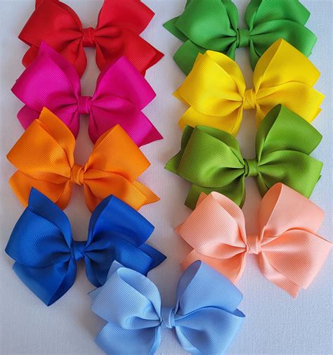 Spring & Summer Colors Hair Bows – Cherry Blossom Boutique