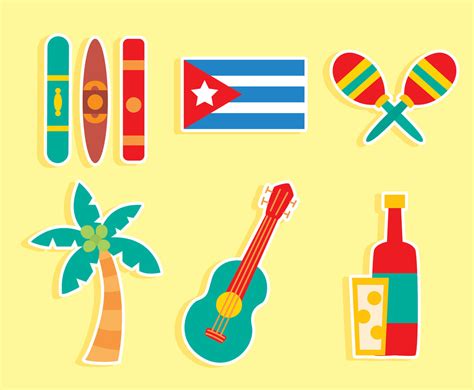 Nice Cuba Culture Element Vector Vector Art & Graphics | freevector.com