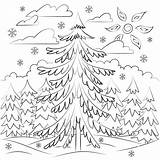 Pine Tree coloring Page  ColouringPages sketch template