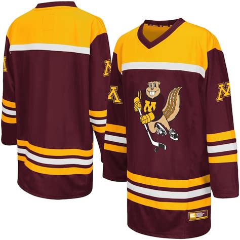 Minnesota Golden Gophers Colosseum Youth Hockey Jersey - Maroon ...