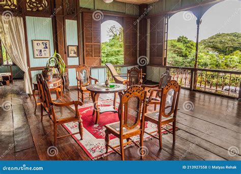 SILAY, PHILIPPINES - FEBRUARY 5, 2018: Interior of Balay Negrense Museum Victor Fernandez Gaston ...