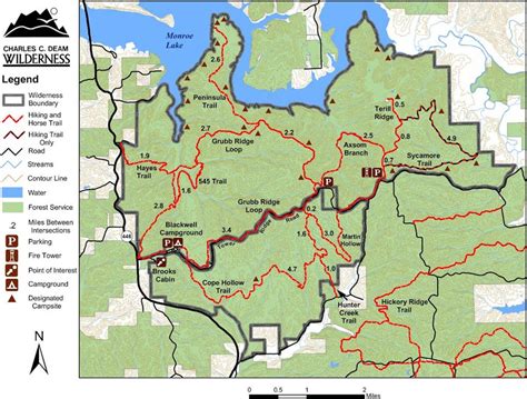 Hoosier National Forest Map | Color 2018