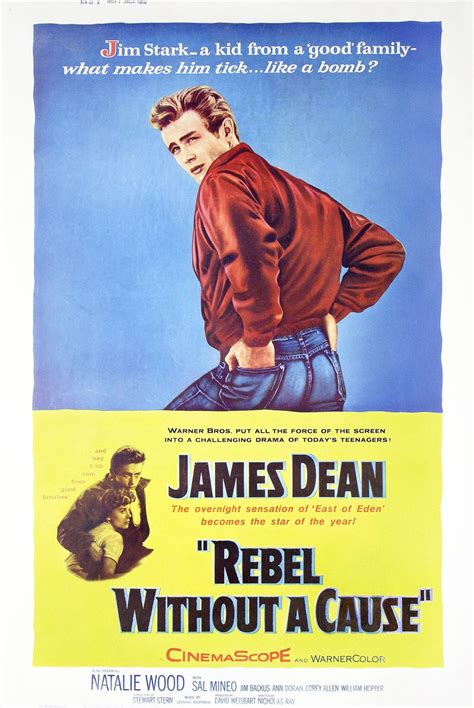 Rebel Without a Cause Original 1956 U.S. 40 by 60 Movie Poster ...