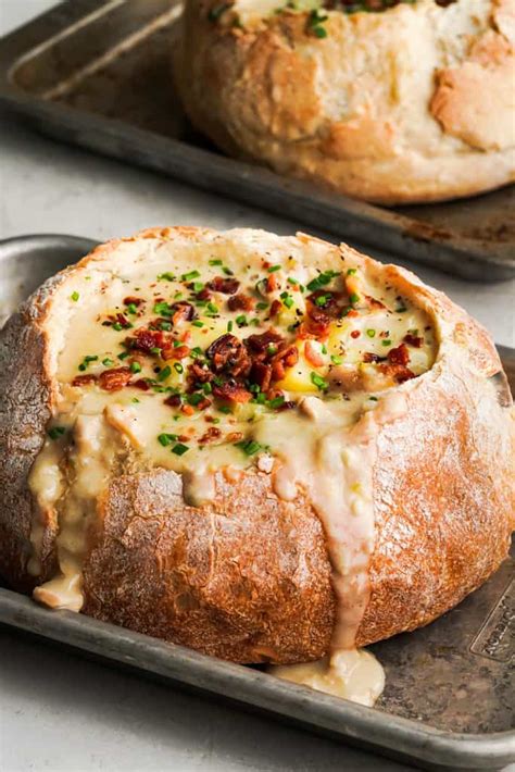 Clam Chowder Bread Bowl - Whisper of Yum