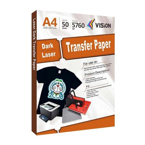 Inkjet Dark Heat Transfer Paper | Inkjet Transfer Paper for dark fabric