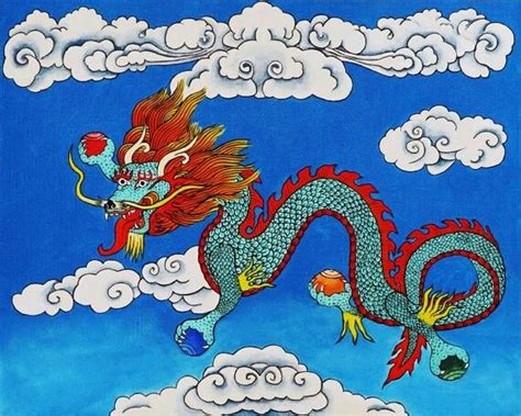 Tibetan dragon | Tibetan symbols, Tibetan dragon, Tibetan art