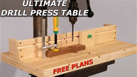 DIY Drill Press Table and Fence - Easy Shop Project - YouTube