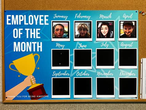 Employee of the Month Digital File - Etsy