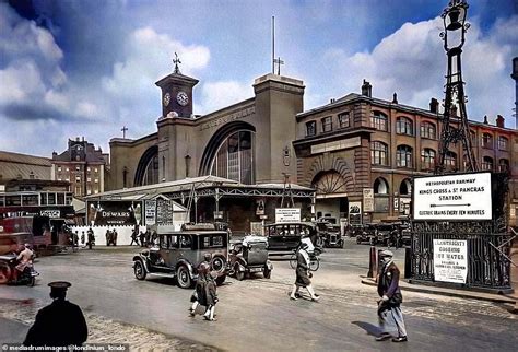 Newly colourised images taken by a history-loving plasterer reveal a bygone era of London ...