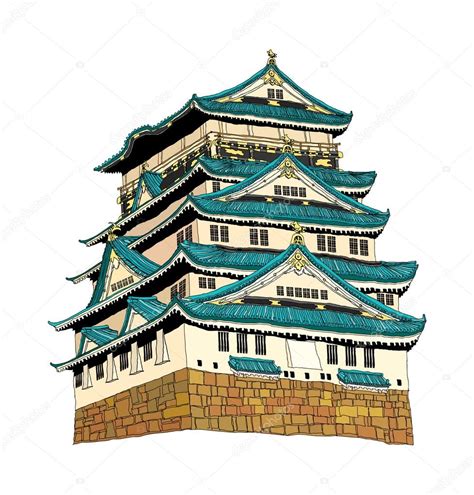 Himeji Castle Vector Illustration Stock Vector by ©zzve 13463388