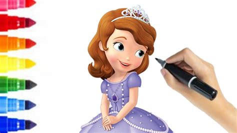 HOW TO DRAW SOFIA THE FIRST STEP BY STEP EASY / DISNEY PRINCESS DRAWING - YouTube