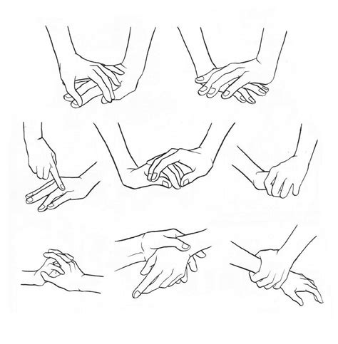 Anime Holding Hands Drawing Reference / Anime Hand Drawing How To Draw ...