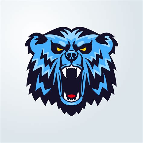 Bear Head Logo Mascot Emblem 339897 Vector Art at Vecteezy