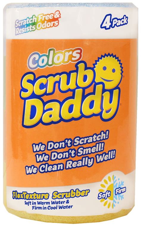 Scrub Daddy - Flex Texture Sponge, 8 Pack - Colors And Packaging May Vary | eBay