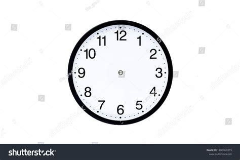 Simple Clock White Background Without Hands Stock Photo 1800960319 | Shutterstock