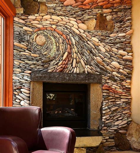 Firewall | Stone wall art, Stunning interior design, Fireplace design