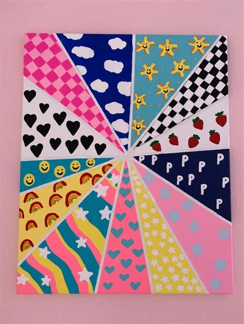 Fun Tape Art Painting | Diy canvas art, Canvas painting patterns, Diy ...