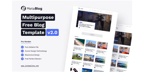 Free Blog Template | Modern & Creative design | Figma Community