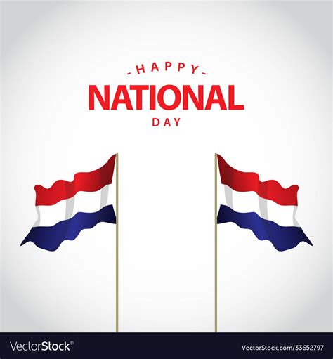 Happy netherlands national day template design Vector Image