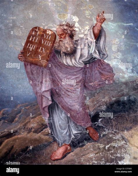 Moses ten commandments hi-res stock photography and images - Alamy