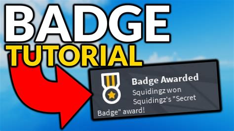 How to Award Badges - Roblox Scripting Tutorial - YouTube