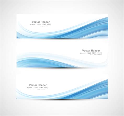 Abstract header blue wave vector design Vectors graphic art designs in editable .ai .eps .svg ...