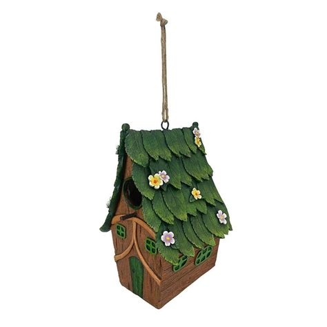 RCS Gifts Bird House Green Roof 40918 - The Home Depot