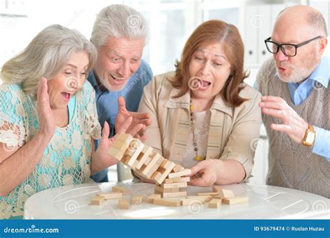 Old People Playing Board Games Stock Photo - Image of woman, senior: 93679474