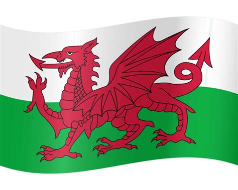 Welsh flag vector - Country flags