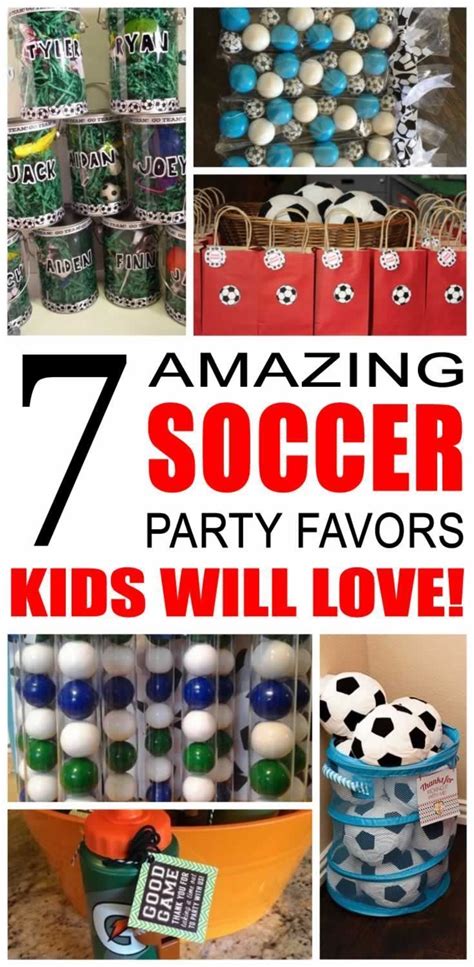 Find some of the best soccer party favor ideas right here for boys and girls. If you are looking ...