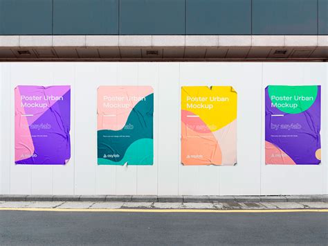 10 Urban Poster Street Mockups - PSD by Asylab on Dribbble