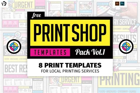 11 Free Print Shop Templates for Graphic Designers & Printers | Free business card templates ...