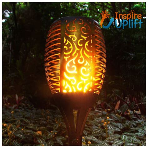 Outdoor Waterproof Solar Flame Lights - Inspire Uplift | Outdoor solar, Backyard solar lights ...