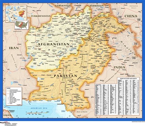 Afghanistan Border Map