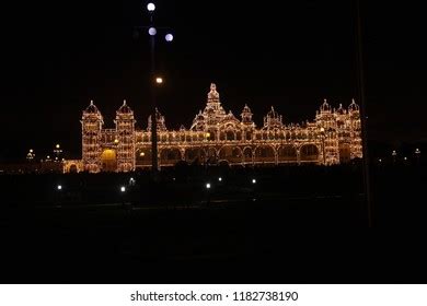 Mysore Palace Night View Stock Photo 1182738187 | Shutterstock