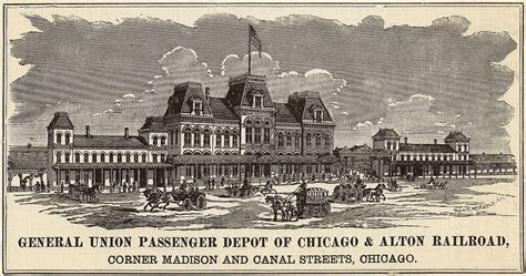 Union Station, Alton, Railroad, Madison, Taj Mahal, Canal, Chicago ...