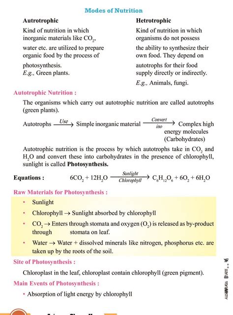 CBSE Notes Class 10 Science Life Processes