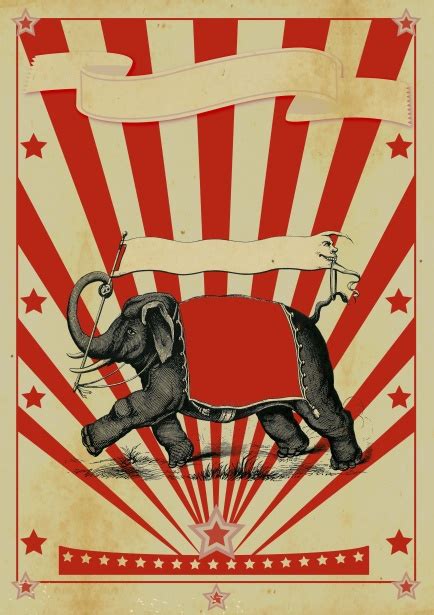 Circus Elephant Vintage Poster Free Stock Photo - Public Domain Pictures