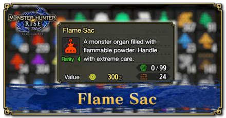 Flame Sac Location: How to Get and Uses | Monster Hunter Rise | MHR (MH Rise)｜Game8