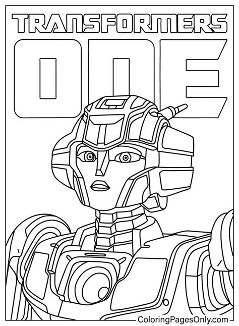 Elita-1 from Transformers One - Free Printable Coloring Pages