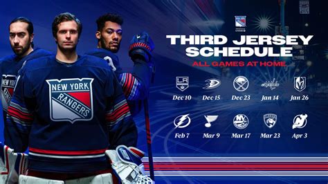 New York Rangers Third Jersey Schedule | When Do the Rangers Wear Their Third Jersey? | New York ...