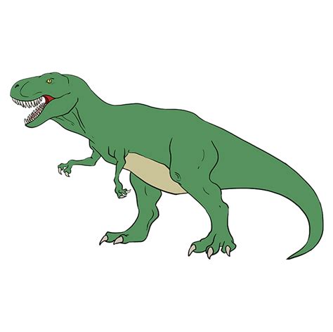 How to Draw a Tyrannosaurus Rex - Really Easy Drawing Tutorial