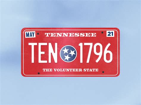 Tennessee License Plate by Frank Fruehan on Dribbble