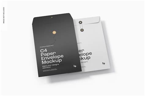 Premium PSD | C4 Paper Envelopes Mockup