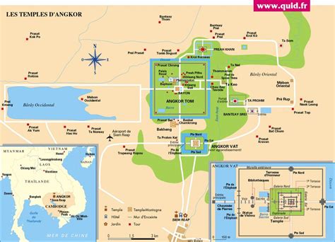 Temples d Angkor Map - Angkor • mappery