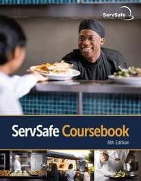 SERVSAFE COURSEBOOK, 8TH EDITION, SOFTCOVER + PRINT EXAM ANSWER SHEET ...