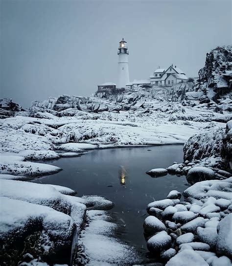 Portland Head Light | Portland head light, Adventure bucket list, Winter wonder