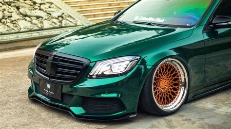 2019 Mercedes S-Class w222 S400 Emerald Green Metallic by Gangwei Zheng - YouTube