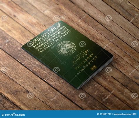 Official Passport of Algeria,Algerian Passport Stock Image - Image of identification, europe ...